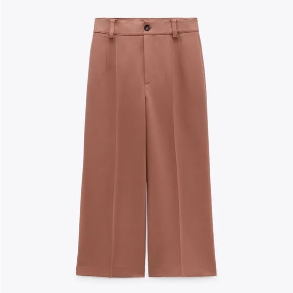 NWT Zara Woman Cullotes Cropped Pants Size XS - Picture 6 of 13